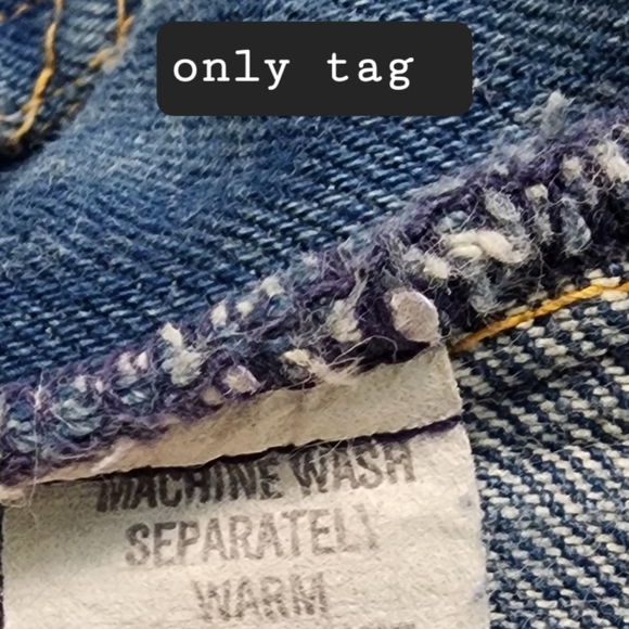 Vintage Women's Denim Bell bottom flared jeans size 25/26 x 34in *flawed - Picture 4 of 16